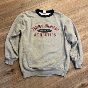 VINTAGE Tommy Hilfiger Grey Sweatshirt